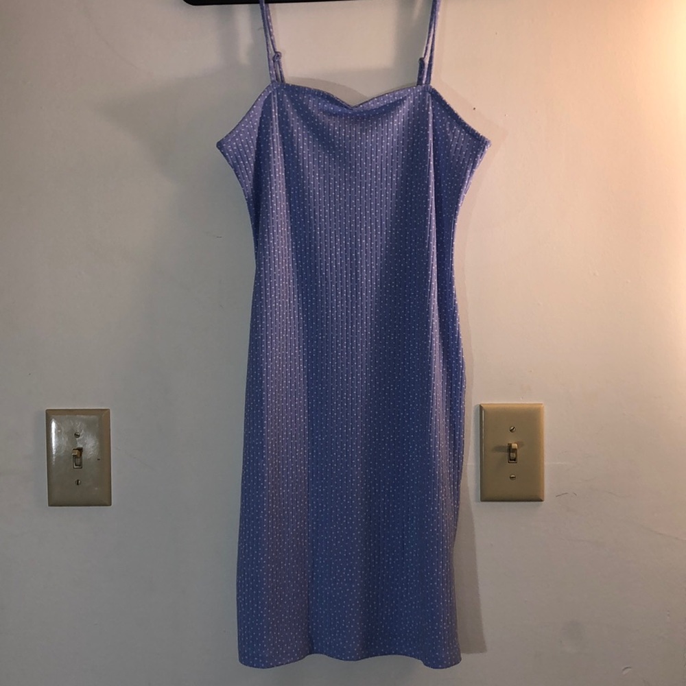 Polka Dot Strappy Bodycon Dress